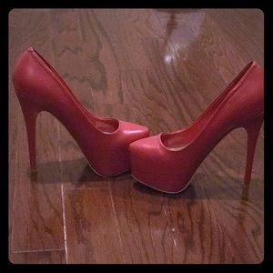 Steve Madden RED platform heels